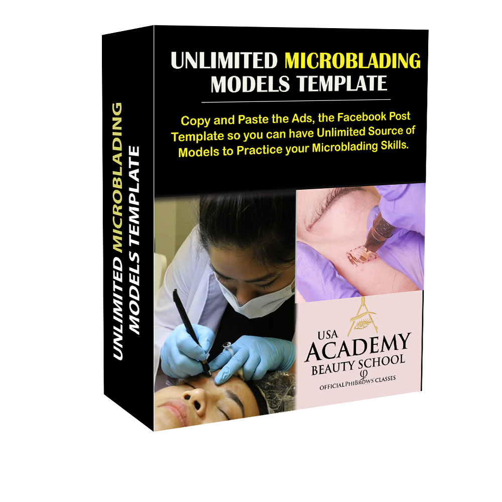 Unlimited microblading models template