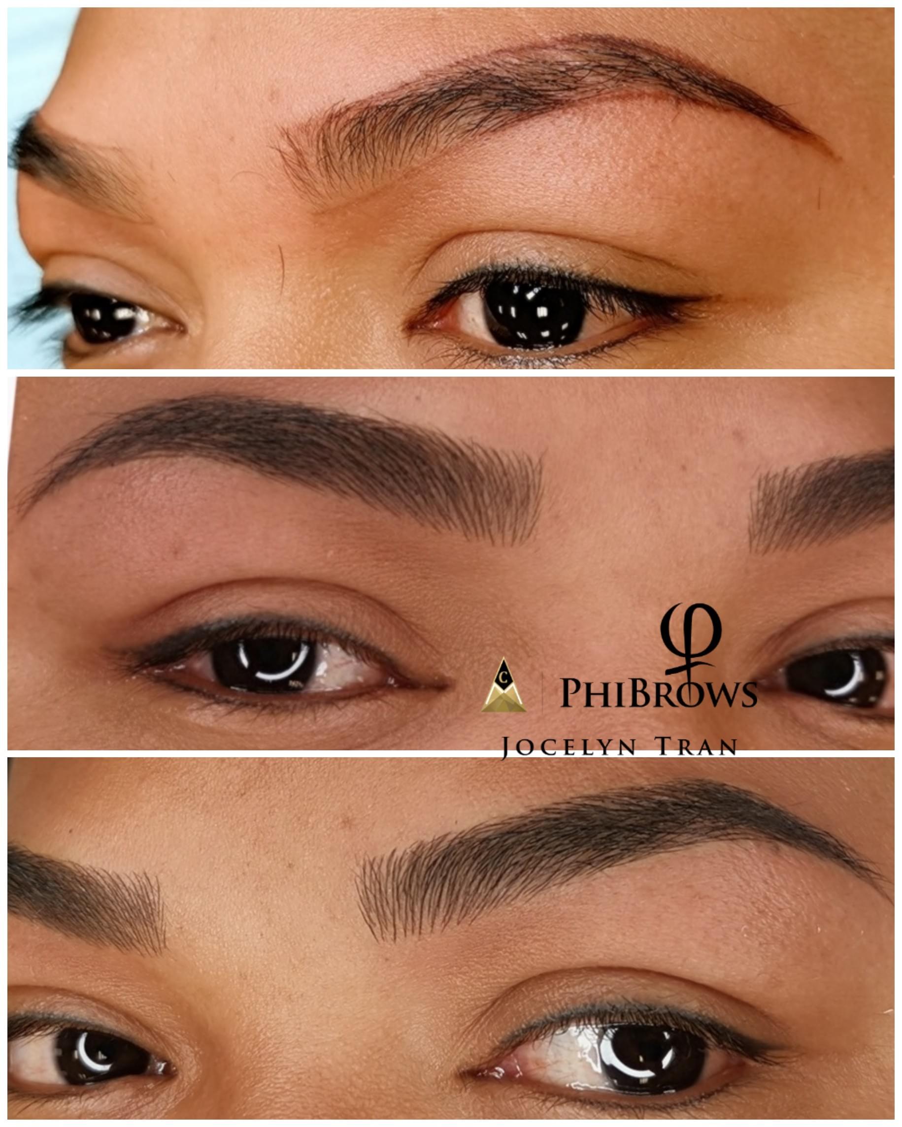 phibrows, phiacademy, microblading, microblading eyebrows, microblading eyebrows before and after, microblading before and after, phibrows before and after